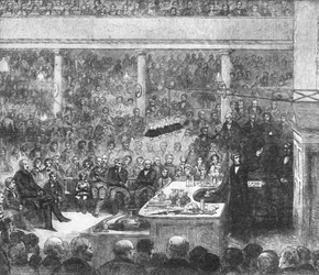 Professor Faraday foreleser ved Royal Institute...1856, 1901.