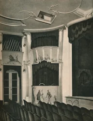 Proscenium og scenebokser i Komodie Theatre, Berlin, c1926