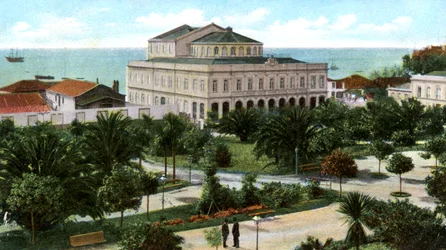 Offentlig hage og teater, Madeira, 1905