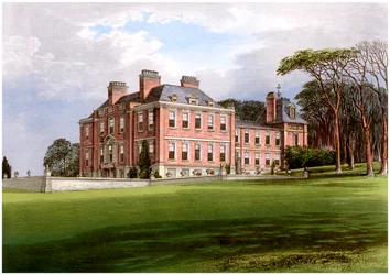 Pynes, Devon, hjemmet til Northcote-familien, c1880