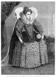 Dronning Elizabeth kledde seg til den kongelige takksigelsen etter nederlaget til den spanske armadaen, 1872