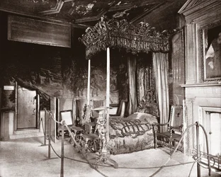 Queen Marys soverom i Holyroodhouse, Edinburgh, Skottland, 1894.