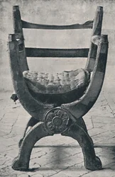 Queen Marys stol i Winchester Cathedral. 1554 e.Kr., 1928
