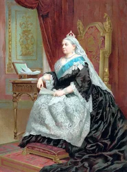 Dronning Victoria 1819-1901 på tidspunktet for hennes gylne jubileum, 1887