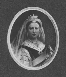 Dronning Victoria i statskåper, 1901.