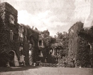Raglan Castle, Monmouthshire, Wales, 1894.