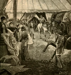 Klar til å bli kalt inn i ringen, 1882.