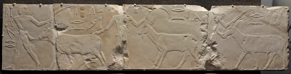 Relieff for menn som bringer ørkendyr, ca. 2311-2281 f.Kr.
