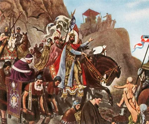 Return of Henry III fra hans første reise til Roma, 1936.