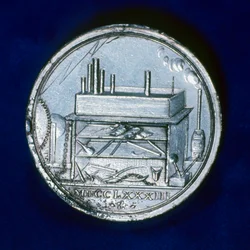 Baksiden av minnemedaljen for Joseph Priestley, engelsk kjemiker, 1803