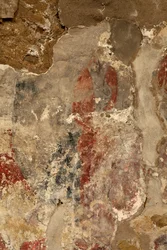 Ribelles. Kirken. Interiør. Apsiden. Veggmaleriene. Detalj. romansk.