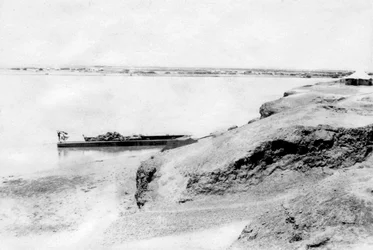 Høyre bredd av Tigris-elven og Samarra, Mesopotamia, 1918