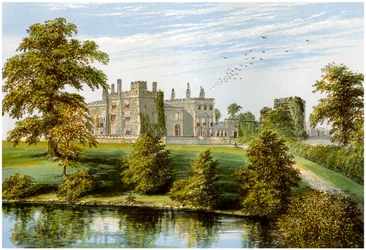 Ripley Castle, Yorkshire, hjemmet til Baronet Ingilby, c1880