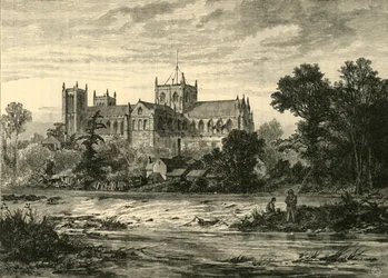 Ripon Minster, fra sørøst, 1898.