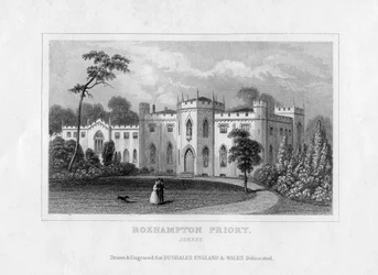 Roehampton Priory, Surrey, midten av 1800-tallet
