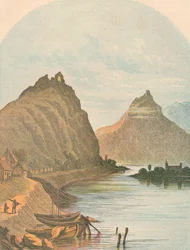 Rolandseck og Kloster Nonnenwerth, 1864.
