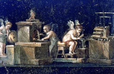 Romersk veggmaleri, House of the Vettii Pompeii, Italia