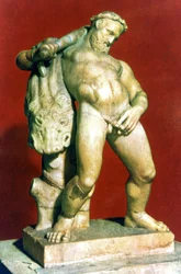 Romersk statue av en beruset Herkules