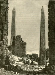 Ruiner ved Karnak, 1890.