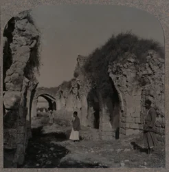 Ruinene av Crusaders Church, Ramleh, ca 1900