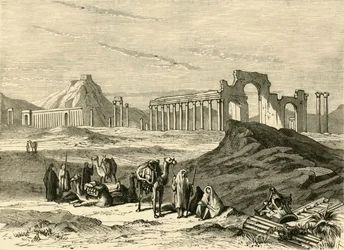 Ruinene av Palmyra, 1890.