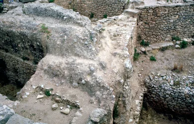 Ruinene av den forhistoriske greske byen Mykene