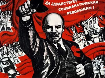 Plakat for Russlands kommunistiske parti, 20. århundre
