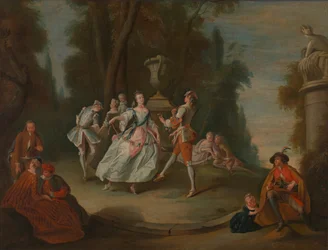 Rustikk dans, 1700-1800-tallet.