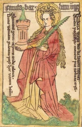 Saint Barbara, 14401460.