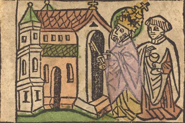 Sankt Peter som grunnlegger av kirken, 14601470.