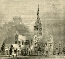 Salisbury katedral, 1890.