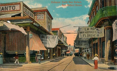 San Rafael Street, Havana, Cuba, c1910