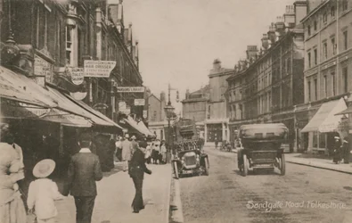 Sandgate Road, Folkestone, slutten av 1800-begynnelsen av 1900-tallet