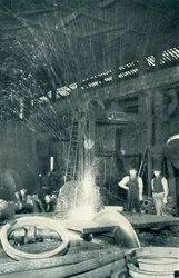 Saging av kaldt stål, 1922.