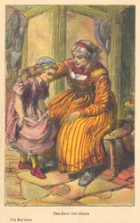 Scene fra De røde skoene av Hans Christian Andersen, c1879