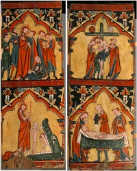 Scenes from the Life of Christ: Arrest of Christ, Christ in Limbo, Descent from the Cross..., 13th c    1203691   no       norwegian Successfully Translated  Original: Gezicht op het Pantheon te Rome Translat: Gezicht op het Pantheon te Rome 1386757 no nor