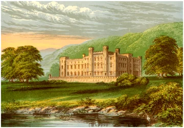 Scone Palace, Perthshire, Skottland, hjemmet til jarlen av Mansfield, c1880