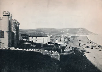 Seaton - Looking Towards White Cliff, 1895