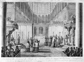 Tjeneste for eden til presteskapet i Frankrike, 1800-tallet