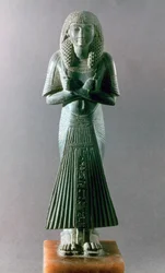 Shabti eller Ushabti, en begravelsesfigur, Egypt, 18. dynasti