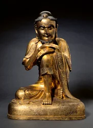 Shakyamuni som asket, tidlig på 1300-tallet.