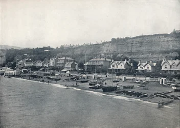 Shanklin - View of the Beach and the Heights, 1895
