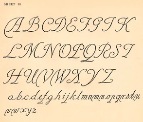 Ark 10, fra en portefølje av alfabeter, 1929