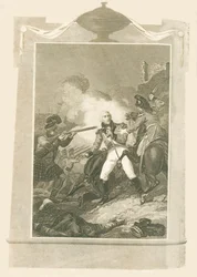 Sir Ralph Abercrombie i slaget ved Alexandria, 1801, 1816.