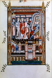 Sisinnius formaner St Denis til å gi avkall på sin tro, 1317