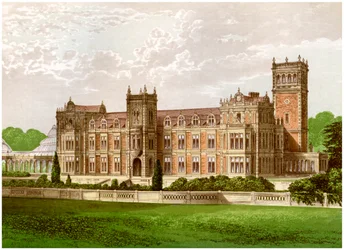 Somerleyton, Suffolk, hjemmet til Baronet Crossley, c1880