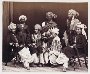 Sønner av Nowroz Khan med ledsagere, ca 1878
