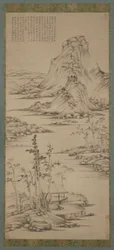Spring Mists over a Riverside Pavilion, Ming-dynastiet, 1368-1644.