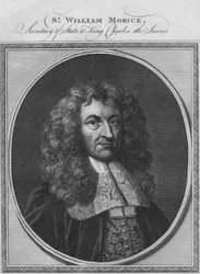 Sr. William Morice, utenriksminister for kong Charles den andre, 1784.