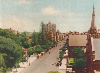 St. Georges Terrace, Looking West, c1947.